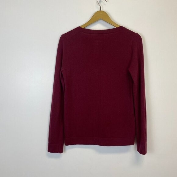 NWT J. Crew Wool Blend Burgundy Teddie Sweater - Picture 11 of 12